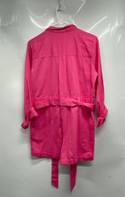 Load image into Gallery viewer, Express X Rocky Barnes Womens Pink Long Sleeve Button Front One-Piece Romper XS
