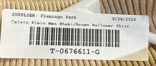 Load image into Gallery viewer, Calvin Klein Mens Khaki Brown Turtleneck Pullover Sweater Size Large With Tag
