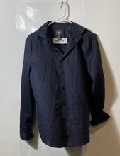 Load image into Gallery viewer, H&amp;M Mens Navy Blue Cotton Slim Fit Long Sleeve Collared Button-Up Shirt Size S
