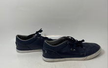 Load image into Gallery viewer, Lacoste Mens Bayliss Blue Leather Low Top Lace-Up Sneaker Shoes Size 9
