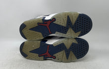 Load image into Gallery viewer, Nike Kids Air Jordan 6 Retro 384665-164 White Blue Lace-Up Sneaker Shoes Size 6Y

