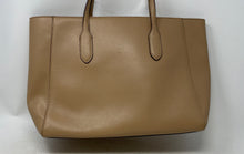 Load image into Gallery viewer, DKNY Womens Brown Leather Inner Pockets Double Handle Tote Handbag
