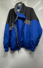 Load image into Gallery viewer, Columbia Mens Blue Black Gray Colorblock Long Sleeve Full-Zip Jacket Size XL
