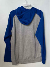 Load image into Gallery viewer, Adidas Mens Blue And Gray Heather Climawarm Long Sleeve Full-Zip Hoodie Size L
