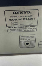 Load image into Gallery viewer, Onkyo DX-C211 Black Wired Portable RI Compact Disc Changer Not Tested
