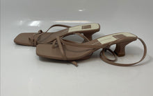 Load image into Gallery viewer, Dolce Vita Womens Beacon Beige Leather Buckle Block Heel Strappy Sandals Size 11
