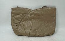 Load image into Gallery viewer, Morris Moskowitz Womens Beige Floral Engraved Leather Single Strap Crossbody Bag
