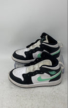 Load image into Gallery viewer, Nike Unisex Kids Air Jordan 1 Mid DQ8424 White Green &amp; Black Sneakers Shoes 11C
