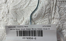 Load image into Gallery viewer, White House Black Market Womens White Floral Lace Flounce-Hem Shift Dress Size 8
