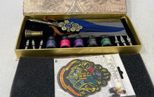 Load image into Gallery viewer, Harry Potter Steampunk Ink Bottles Nibs &amp; Feather Quill Pen Calligraphy Set
