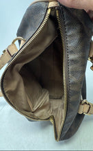 Load image into Gallery viewer, Michael Kors Womens Grayson Brown Signature Double Handle Charm Satchel Bag

