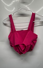 Load image into Gallery viewer, Zara Womens Pink Sleeveless Wide Strap Cropped Blouse Top Size Medium
