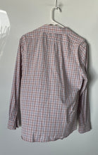Load image into Gallery viewer, Banana Republic Mens Pink Plaid Collared Wrinkle Resistant Button-Up Shirt Sz M
