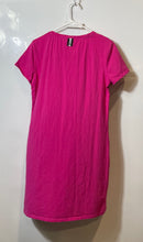 Load image into Gallery viewer, Karl Lagerfeld Paris Womens Hot Pink Eiffel Tower Crew Neck T-Shirt Dress Size M
