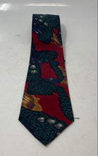 Load image into Gallery viewer, Salvatori Mens Green Printed Adjustable Pointed Tie

