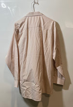 Load image into Gallery viewer, Calvin Klein Mens Orange Striped Long Sleeve Spread Collar Dress Shirt Size 17

