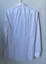 Load image into Gallery viewer, Hugo Boss Mens White Long Sleeve Collared Slim Fit Stretch Dress Shirt Size S 15
