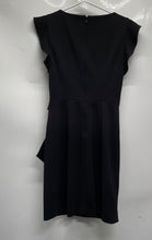 Load image into Gallery viewer, DKNY Womens Black Flutter Sleeve Back-Zip Sheath Dress Size 2
