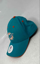 Load image into Gallery viewer, NFL Team Apparel Boys Green Orange Cotton Miami Dolphins Adjustable Baseball Cap
