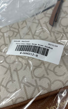 Load image into Gallery viewer, Calvin Klein Womens Beige Brown Monogram Detachable Strap Crossbody Handbag
