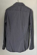 Load image into Gallery viewer, Michael Kors Mens White Black Slim Fit Long Sleeve Button-Up Shirt Size L
