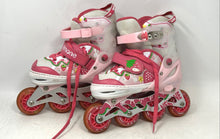 Load image into Gallery viewer, Nemone Unisex Kids Pink 4-In-1 Adjustable Roller Blades Inline Skates Sz 13C-3Y
