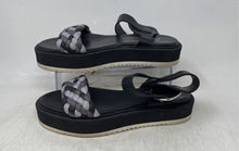Load image into Gallery viewer, AGL Womens Mirea Black Gray Leather Open Toe Ankle Strap Sandals Size EUR 37
