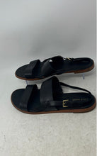 Load image into Gallery viewer, Cole Haan Womens Black Open Toe Flat Slingback Sandals Size 8.5B
