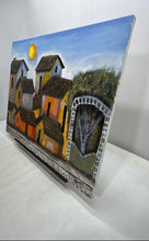 Load image into Gallery viewer, Surrealist European Architecture Village Houses Decorative Canvas Painting
