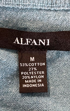 Load image into Gallery viewer, Alfani Mens Light Blue Long Sleeve V-Neck Pullover Sweater Size Medium
