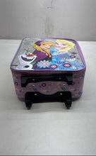 Load image into Gallery viewer, Disney Frozen Kids Multicolor Floral Anna Elsa And Olaf Rolling Travel Suitcase
