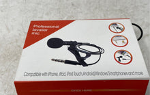 Load image into Gallery viewer, Professional Lavalier Wired Black Microphone Compatible For iPhone Not Tested
