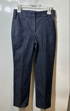 Load image into Gallery viewer, Loft Womens Blue Flat Front Stretch Pockets Straight Leg Trouser Pants Size 2

