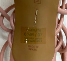 Load image into Gallery viewer, Vince Camuto Womens Enjita Pink Leather High Heel Strappy Sandals Size 6.5M
