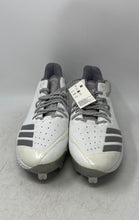 Load image into Gallery viewer, Adidas Mens Icon Bounce CG5252 White Silver-Tone Baseball Cleats Size 13.5
