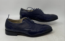 Load image into Gallery viewer, Antonio Cerrelli Mens Blue Leather Wingtip Lace-Up Derby Dress Shoes Size 9
