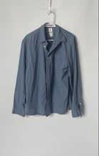 Load image into Gallery viewer, H&amp;M Mens Blue Cotton Long Sleeve Regular Fit Button-Up Shirt Size Large
