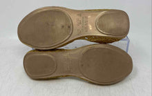 Load image into Gallery viewer, Melissa + Campana Girls Zig Zag Dark Golden Round Toe Slip-On Ballet Flats Sz 3
