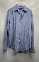 Load image into Gallery viewer, Polo By Ralph Lauren Mens Blue Cotton Philip Long Sleeve Dress Shirt Size 16-34
