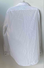 Load image into Gallery viewer, Calvin Klein Mens White Cotton Long Sleeve Collared Dress Shirt Size Large
