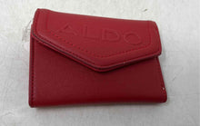 Load image into Gallery viewer, Aldo Womens Red Leather Credit Card Slots Trifold Wallet With Tag
