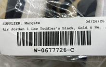 Load image into Gallery viewer, Nike Kids Air Jordan 1 Low ALT SE HQ2015-200 Black Gold Red Sneaker Shoes 10.5C

