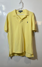 Load image into Gallery viewer, Polo Ralph Lauren Mens Yellow Cotton Spread Collar Short Sleeve Polo Shirt Sz L
