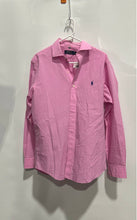 Load image into Gallery viewer, Polo Ralph Lauren Mens Pink Long Sleeve Spread Collar Button-Up Shirt Size M
