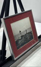 Load image into Gallery viewer, Original Black And White Photograph Of 2 Men Fishing By The Sea Framed
