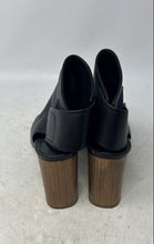 Load image into Gallery viewer, Vince Womens Faye Black Leather Peep Toe Block Heel Ankle Bootie Size 8M
