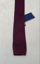 Load image into Gallery viewer, Maserati Mens Burgundy Knitted Stretch Square Tie With Tags
