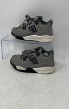 Load image into Gallery viewer, Nike Kids Jordan 4 Retro Gray Low Top Lace-Up Sneaker Shoes Size 9C

