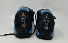 Load image into Gallery viewer, Authentic Nike Boys Air Jordan 14 Retro 487524 Black Blue Sneakers Shoes Sz 3.5Y
