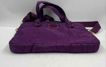 Load image into Gallery viewer, Authentic Marc By Marc Jacobs Womens Purple Double Handle Tote Handbag
